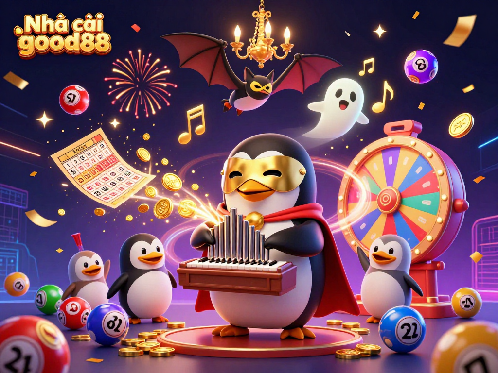 Experience the excitement of Nhà cái good88 with vibrant games, jackpots, and festive casino elements.